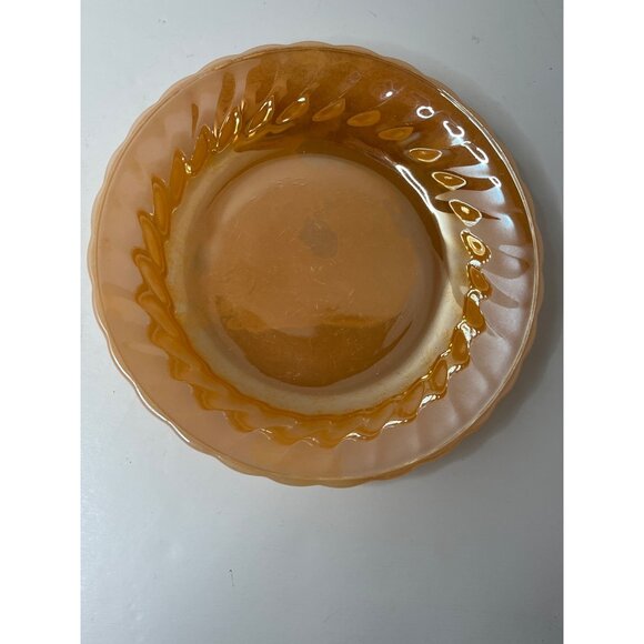 Fire King Anchor Hocking Peach Luster Vegetable-Soup Bowls, set of 3 - Picture 6 of 8